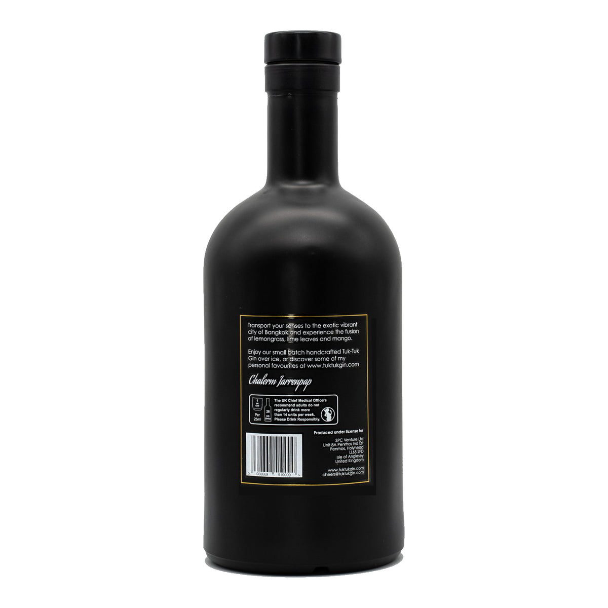 BANGKOK GIN TUKTUK 70cl 40 Vol SPC Gins & The Spirit of Anglesey